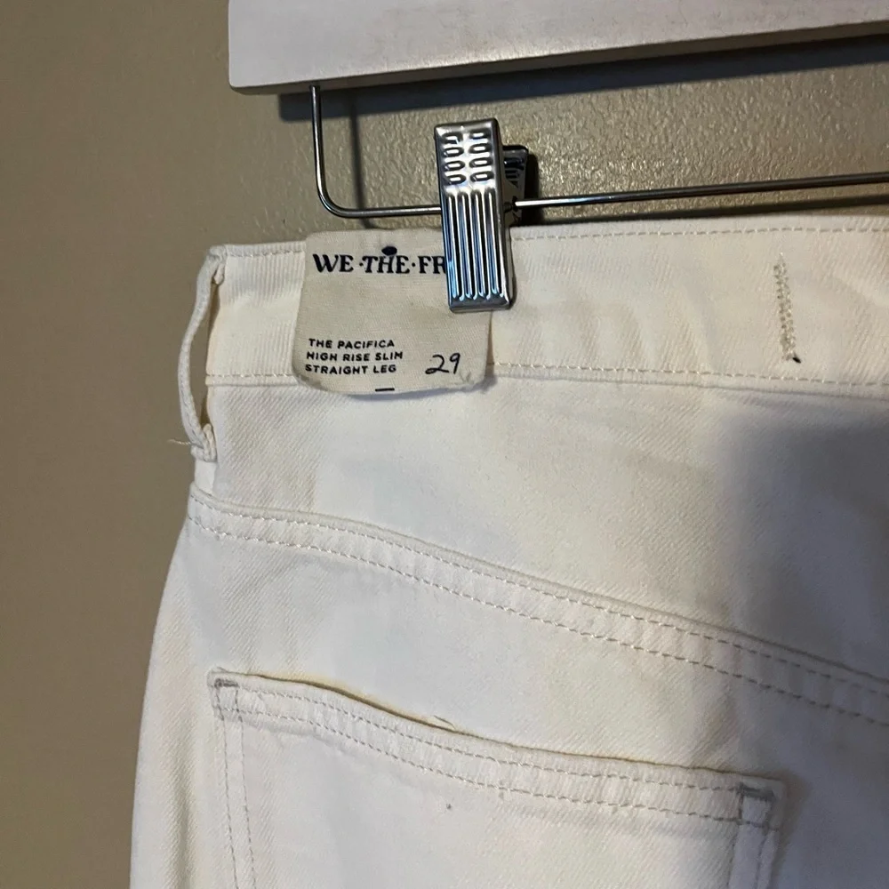 Free People The Pacifica Slim Straight High Waist Jeans NWT